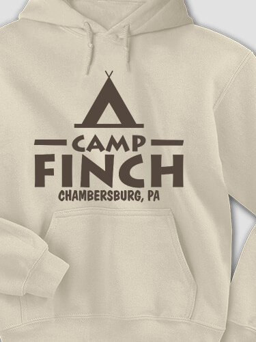 Camp Sand Adult Hooded Sweatshirt