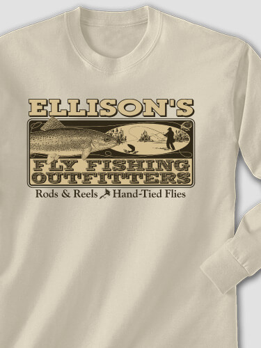 Fly Fishing Sand Adult Long Sleeve