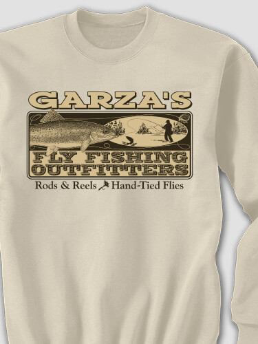 Fly Fishing Sand Adult Sweatshirt