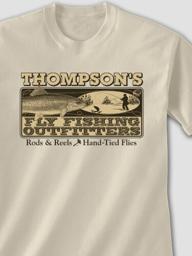 Fly Fishing Sand Adult T-Shirt