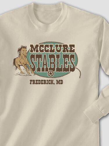 Stables Sand Adult Long Sleeve