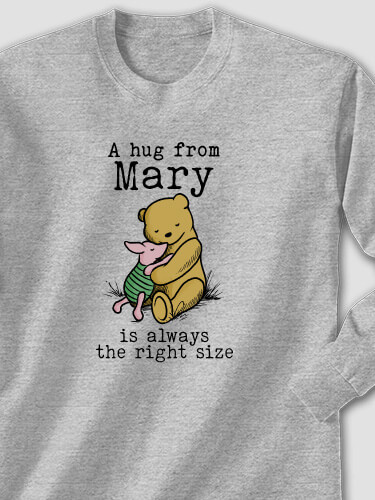 A Hug Sports Grey Adult Long Sleeve