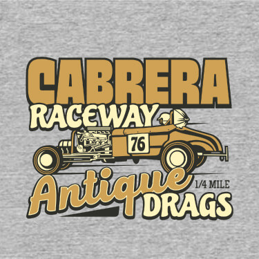 Sports Grey Antique Drag Race Personalized default 