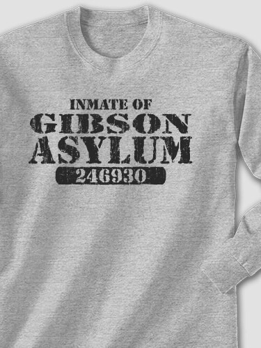 Asylum Sports Grey Adult Long Sleeve