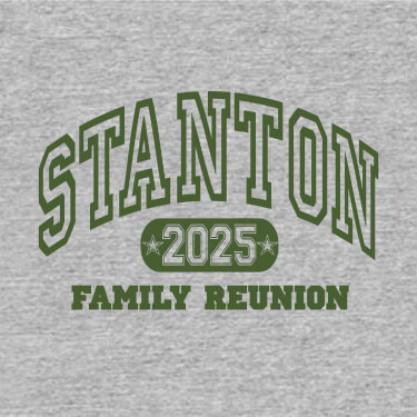 Sports Grey Athletic Family Reunion Personalized default 