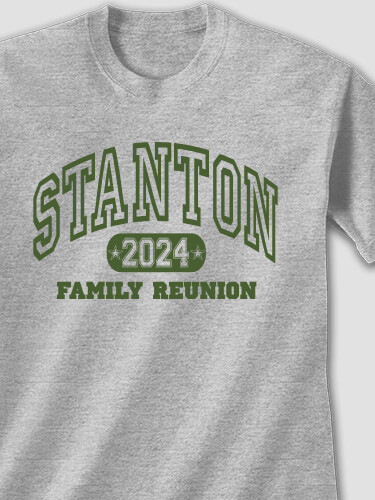 Athletic Family Reunion Sports Grey Adult T-Shirt
