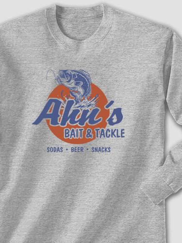 Bait and Tackle Sports Grey Adult Long Sleeve