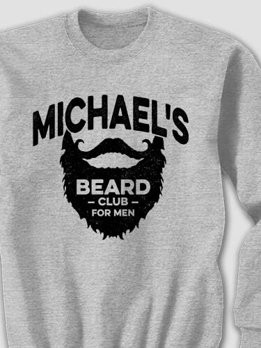 Beard Club Sports Grey Adult Sweatshirt