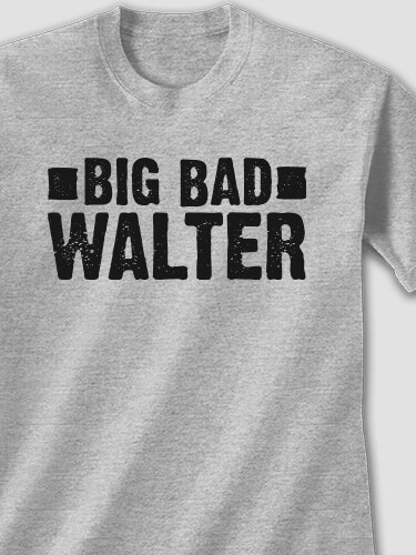 Big Bad Sports Grey Adult T-Shirt