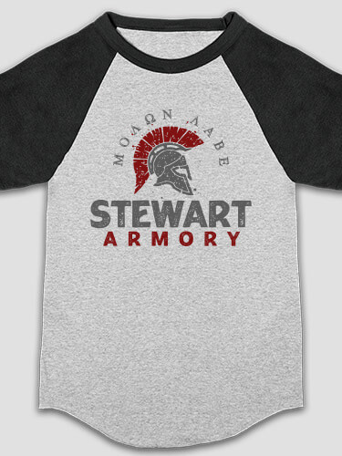 Armory Sports Grey/Black Kid's Raglan T-Shirt