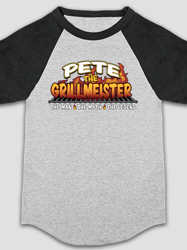 Grillmeister Sports Grey/Black Kid's Raglan T-Shirt