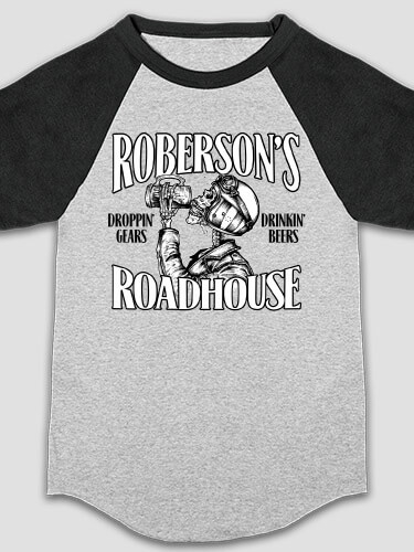 Roadhouse Sports Grey/Black Kid's Raglan T-Shirt