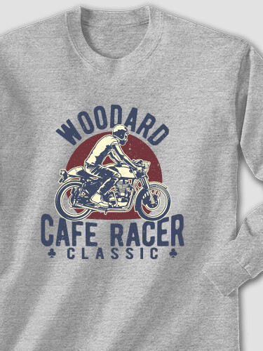 Cafe Racer Sports Grey Adult Long Sleeve