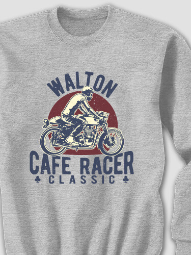 Cafe Racer Sports Grey Adult Sweatshirt