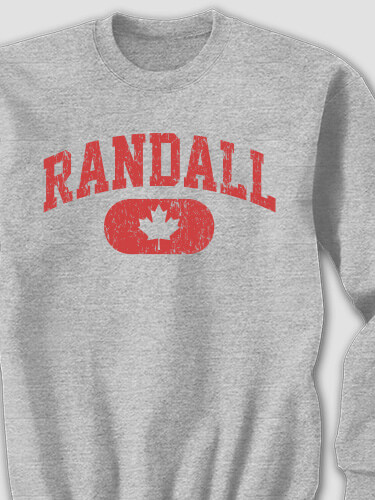 Canadian Varsity Sports Grey Adult Sweatshirt