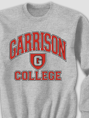 College Sports Grey Adult Sweatshirt