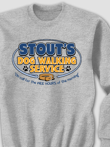 Dog Walking Service Sports Grey Adult Sweatshirt