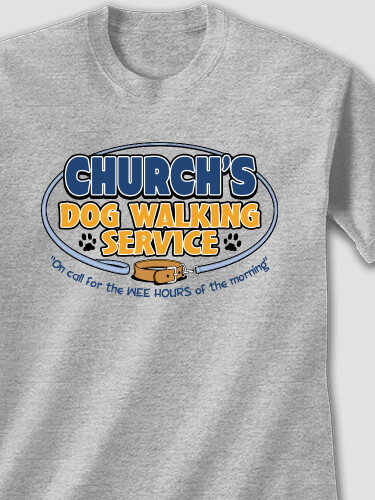 Dog Walking Service Sports Grey Adult T-Shirt