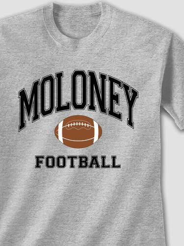 Football Sports Grey Adult T-Shirt