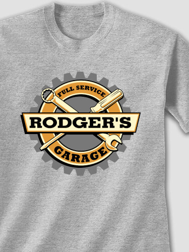 Garage Sports Grey Adult T-Shirt