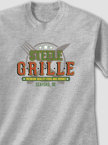 Grille Sports Grey Adult T-Shirt
