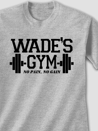 Gym Sports Grey Adult T-Shirt