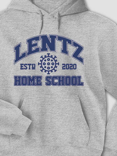 Homeschool 2020 Sports Grey Adult Hooded Sweatshirt
