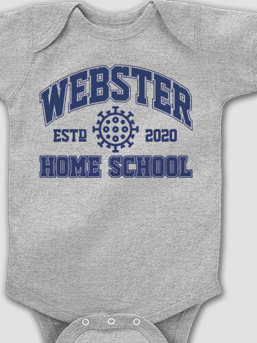 Homeschool 2020 Sports Grey Baby Bodysuit