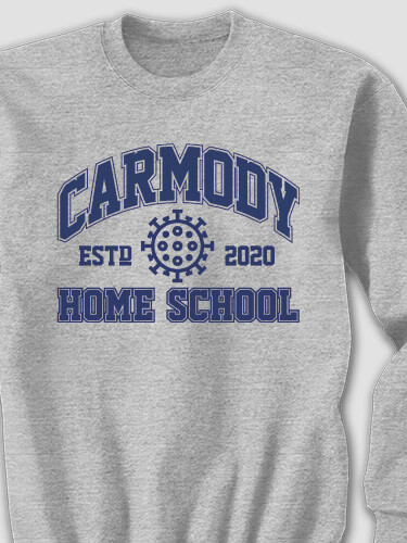 Homeschool 2020 Sports Grey Adult Sweatshirt