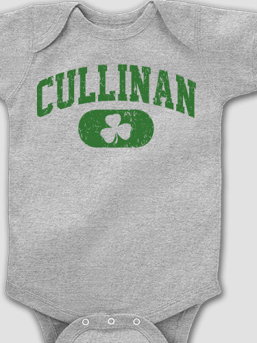 Irish Varsity Sports Grey Baby Bodysuit