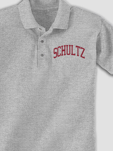 Ivy League Sports Grey Embroidered Polo Shirt