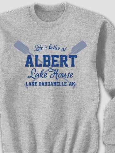 Lake House Sports Grey Adult Sweatshirt