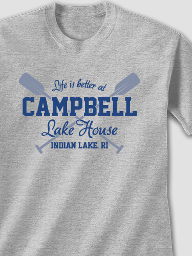 Lake House Sports Grey Adult T-Shirt