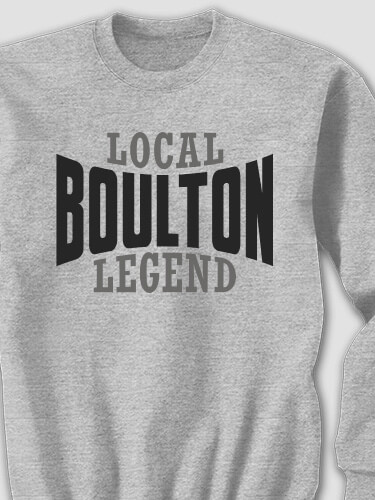Local Legend Sports Grey Adult Sweatshirt