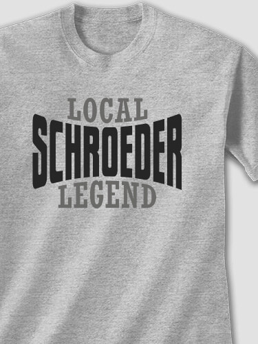 Local Legend Sports Grey Adult T-Shirt