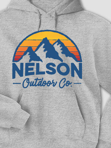 Outdoor Company Sports Grey Adult Hooded Sweatshirt