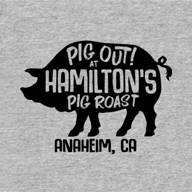 Sports Grey Pig Roast Personalized default 