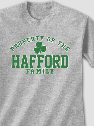 Property of Irish Sports Grey Adult T-Shirt