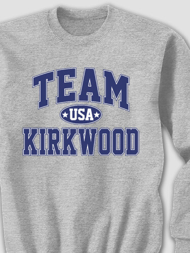 Team USA Sports Grey Adult Sweatshirt