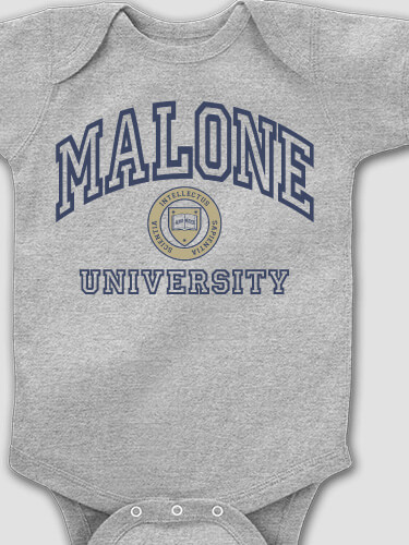 University Sports Grey Baby Bodysuit