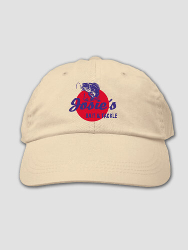 Bait and Tackle Stone Embroidered Hat