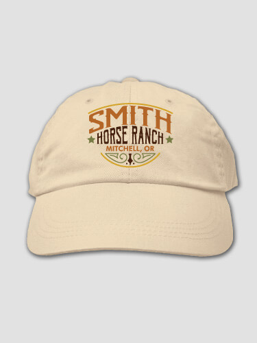 Classic Horse Ranch Stone Embroidered Hat