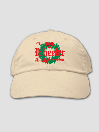 Family Christmas Stone Embroidered Hat