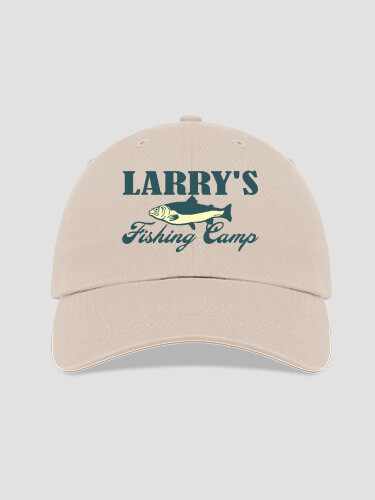 Fishing Camp Stone Embroidered Hat