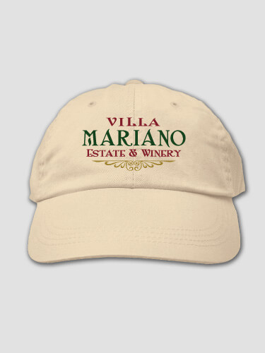 Italian Villa Stone Embroidered Hat