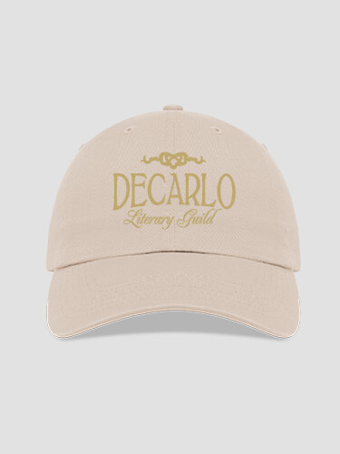 Literary Guild Stone Embroidered Hat