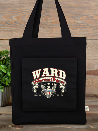 Tote Black American Original Personalized canvas-tote 