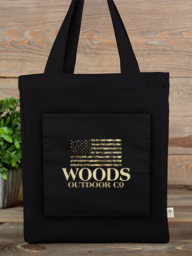 Tote Black American Outdoor Company Personalized canvas-tote 