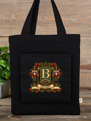 Nutcracker Coat Of Arms Tote Black Canvas Tote