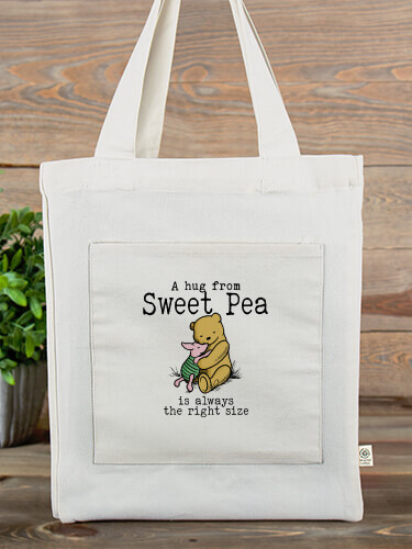 A Hug Tote Natural Canvas Tote